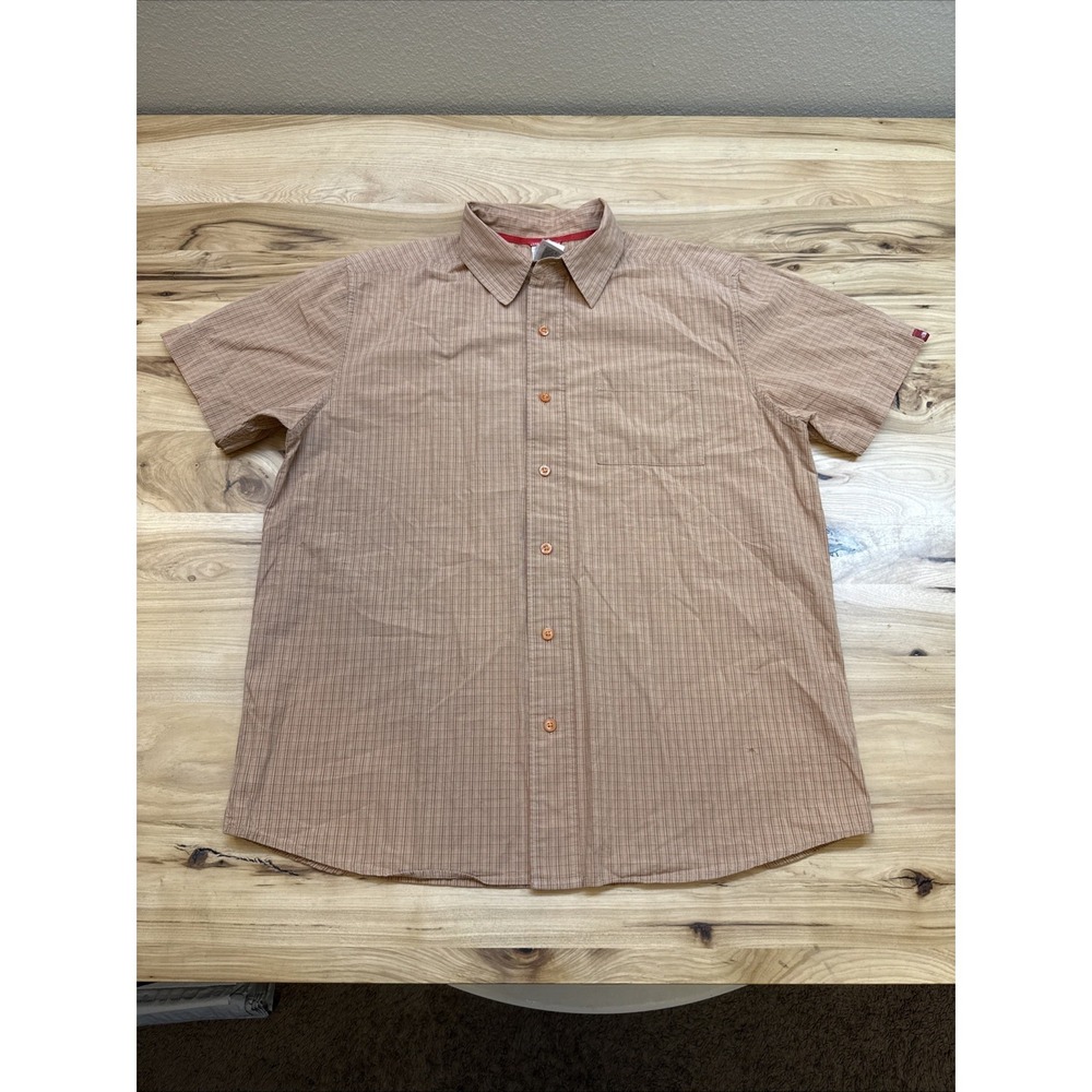 The North Face Plaid Short Sleeve Button Up Shirt Men's Large